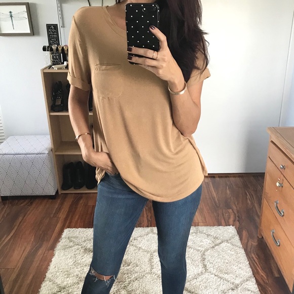 Tops - Sale | Last 1 | Bennett Boyfriend Tee | Beige